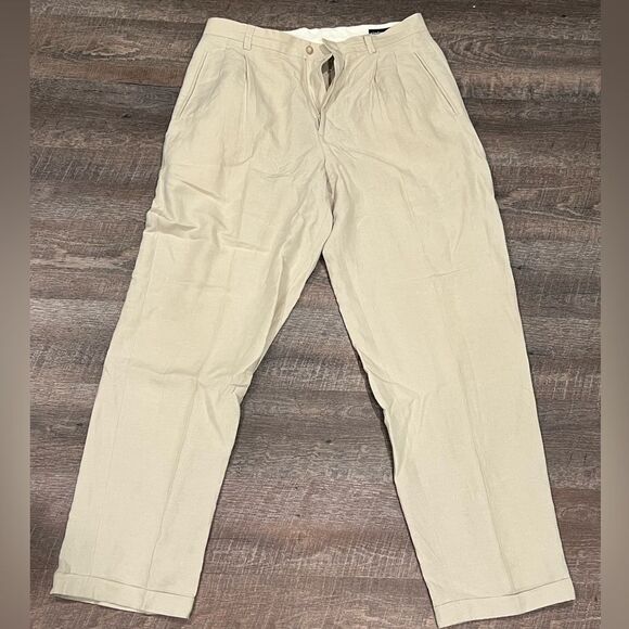 Claiborne Men's Silk/Linen Pants - Picture 1 of 5
